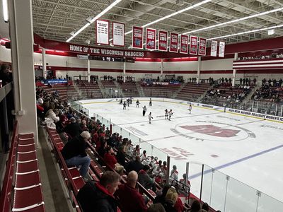 Goalie set in the crease